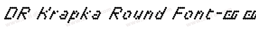 DR Krapka Round Font字体转换